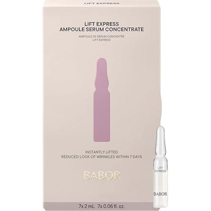Babor LIFT EXPRESS ANTI-AGING SERUM AMPOULES FOR THE FACE, FOR IMMEDIATE ANTI-WRINKLE EFFECT, VEGAN FORMULA, 7 X 2 ML CONCENTRATED AMPOULES - Image 1